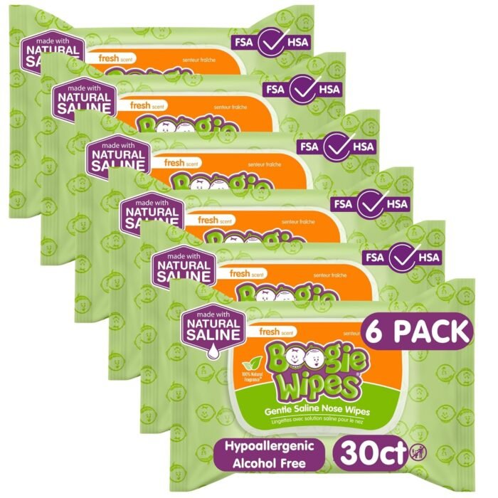Boogie Wipes Saline Nose Wipes